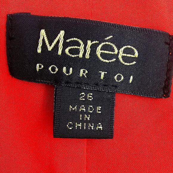 Maree Pour Toi Red Shift Dress Women’s Plus Size 26 Long Sleeve V-neck 3389 - Picture 7 of 14